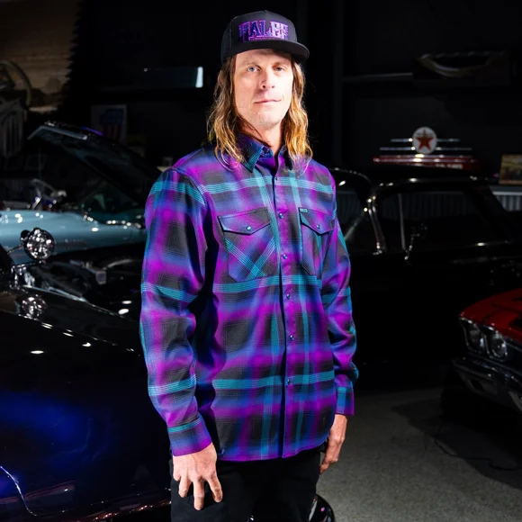Hales Speed Shop Flannel Northern Lights Men's XL 🔥*Sold Out Everywhere*🔥 NWT - Picture 2 of 9
